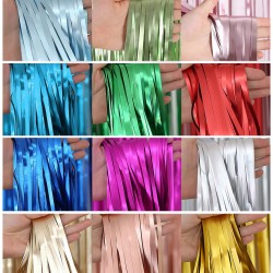 Matte foil fringe curtain, 4pks/lot