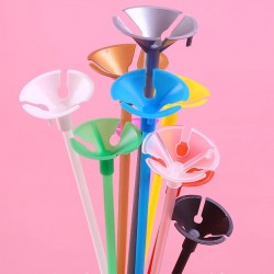 Colorful balloon holder with tray, 100pcs/lot
