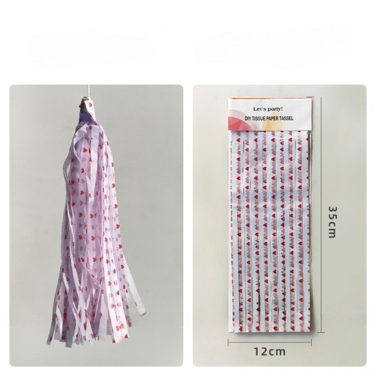 DIY decoration tissue paper tassels, 4pks/lot