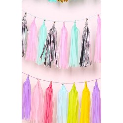 DIY decoration tissue paper tassels, 4pks/lot