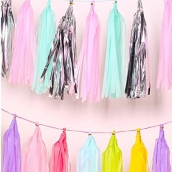DIY decoration tissue paper tassels, 4pks/lot