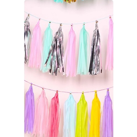 DIY decoration tissue paper tassels, 4pks/lot