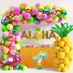 Hawaii balloons Arch Set for Birthdays, Wedding, Anniversary party decorations